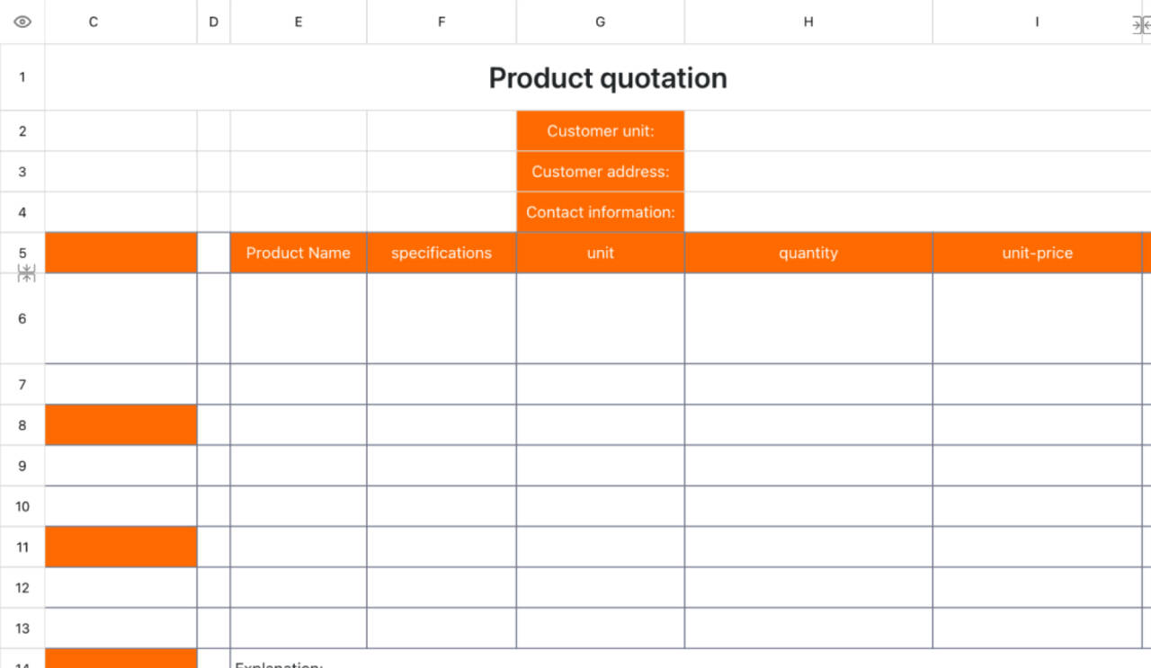 product quotation 22
